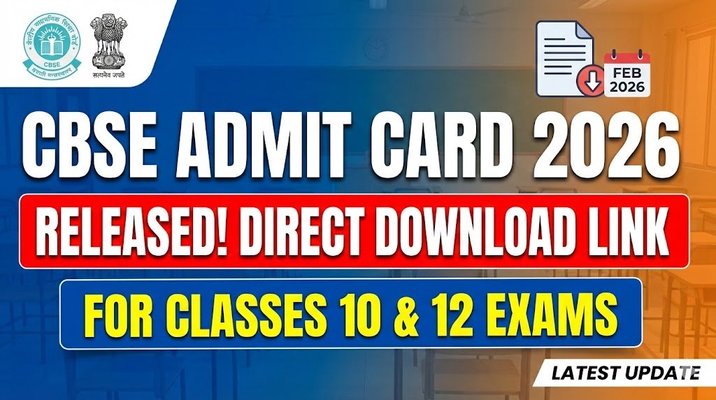 CBSE Admit Card 2026 Link