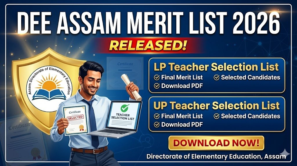 DEE Assam Merit List 2026
