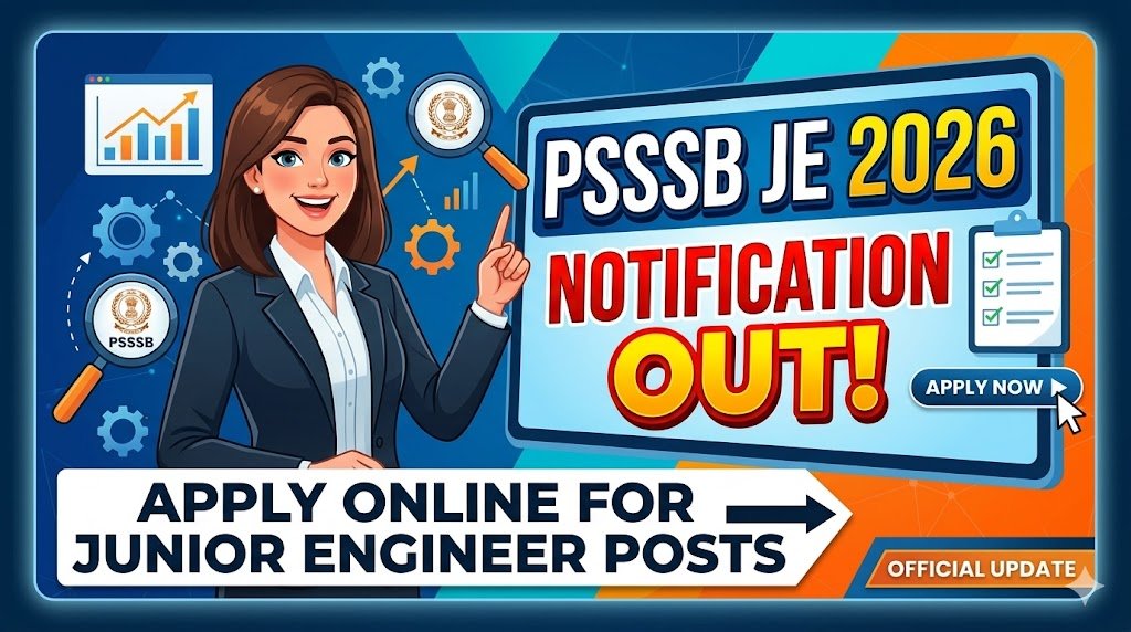 PSSSB JE Recruitment 2026 Notification