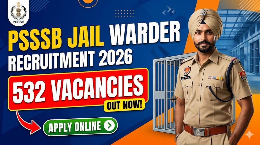 PSSSB Jail Warder Recruitment 2026