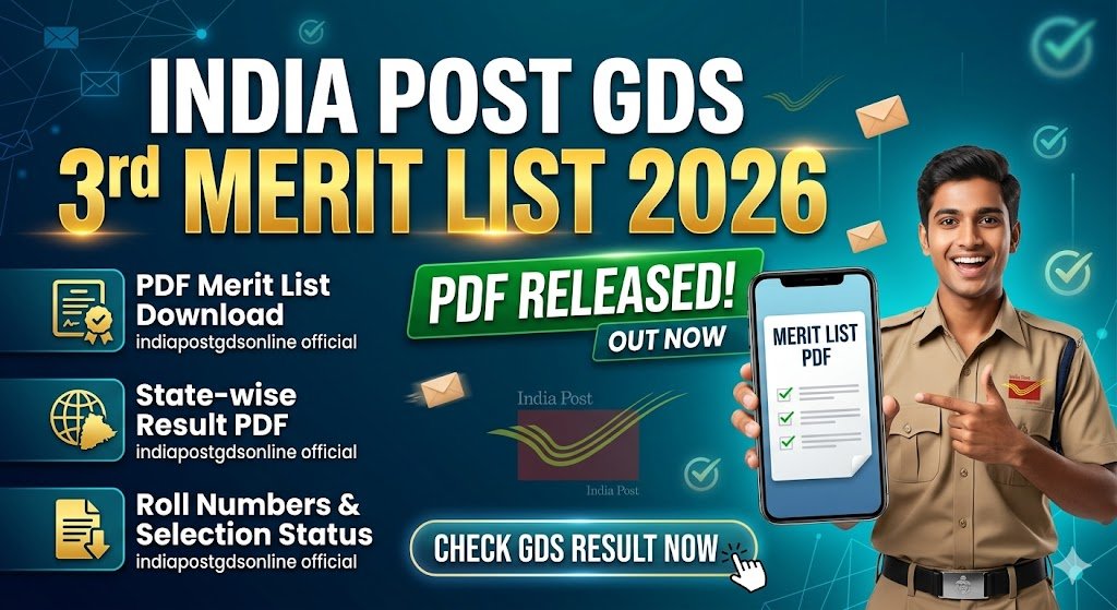 India Post GDS 3rd Merit List 2026