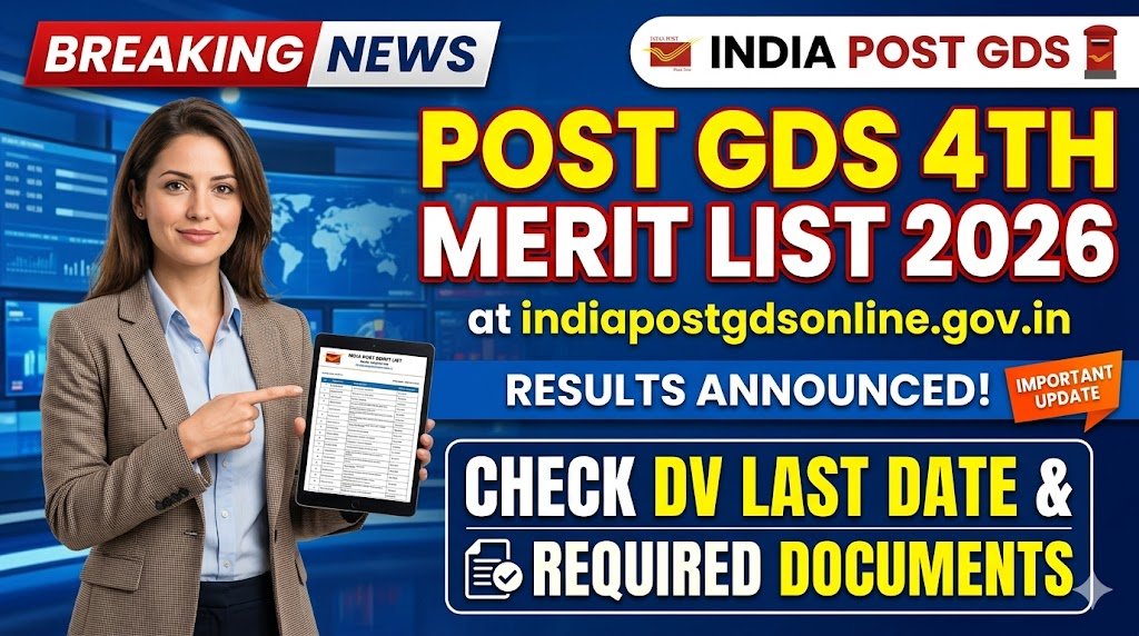 Post GDS 4th Merit List 2026